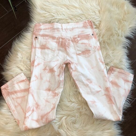 Jessica Simpson Forever Low Rise Pk/Wht Tie Dye 28 - Picture 6 of 9